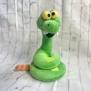 Disney Snake Kaa Green Plush The Jungle Book Stuffed Toy 9”